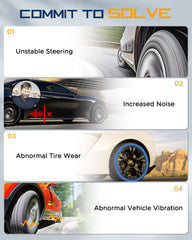 Tiezful Nissan Maxima front sway bar end link driver K750282 image enhances stability.