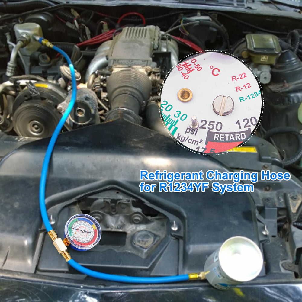 Tigbear adapters support R1234YF and R134A charging options