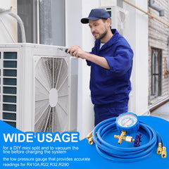Tigbear R134A tank adapter 1/4 to 1/2 for flexible refrigerant system compatibility.