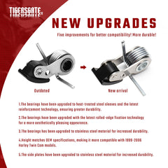 TIGERSGATE tensioner unloader feature aiding cam installation on Harley engine.