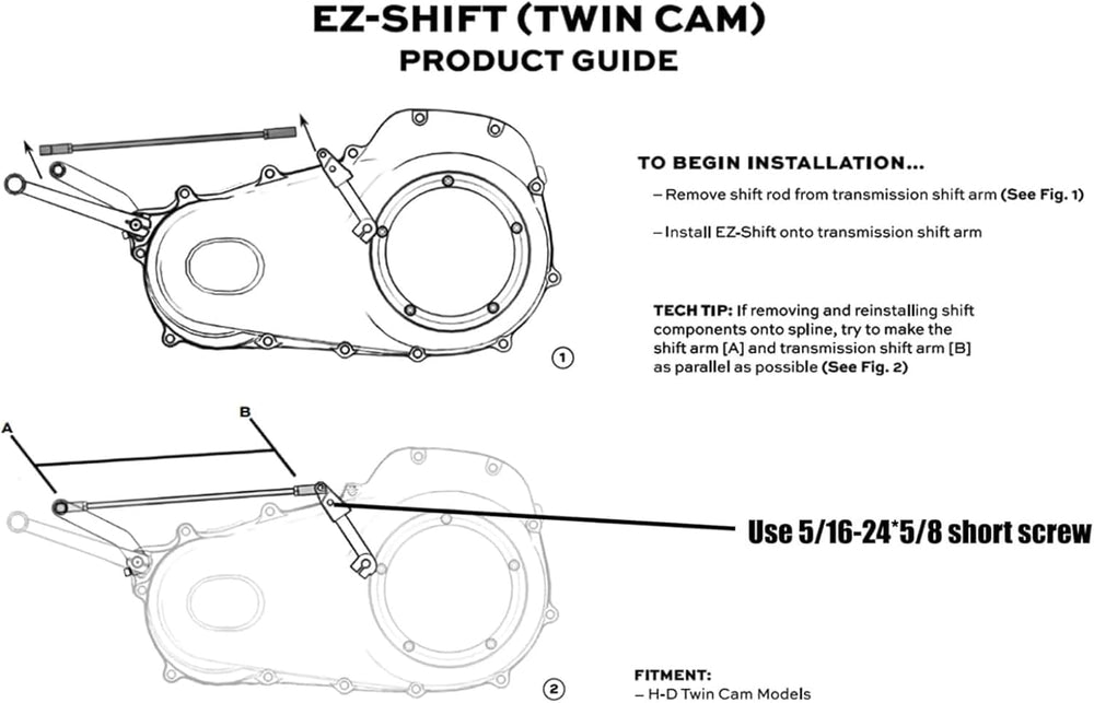TIKGETUP Ez Shift install with mounting screws included for easy upgrade.