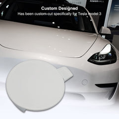 TikScience Tesla Model 3 tow hook cap restores factory look and finish.
