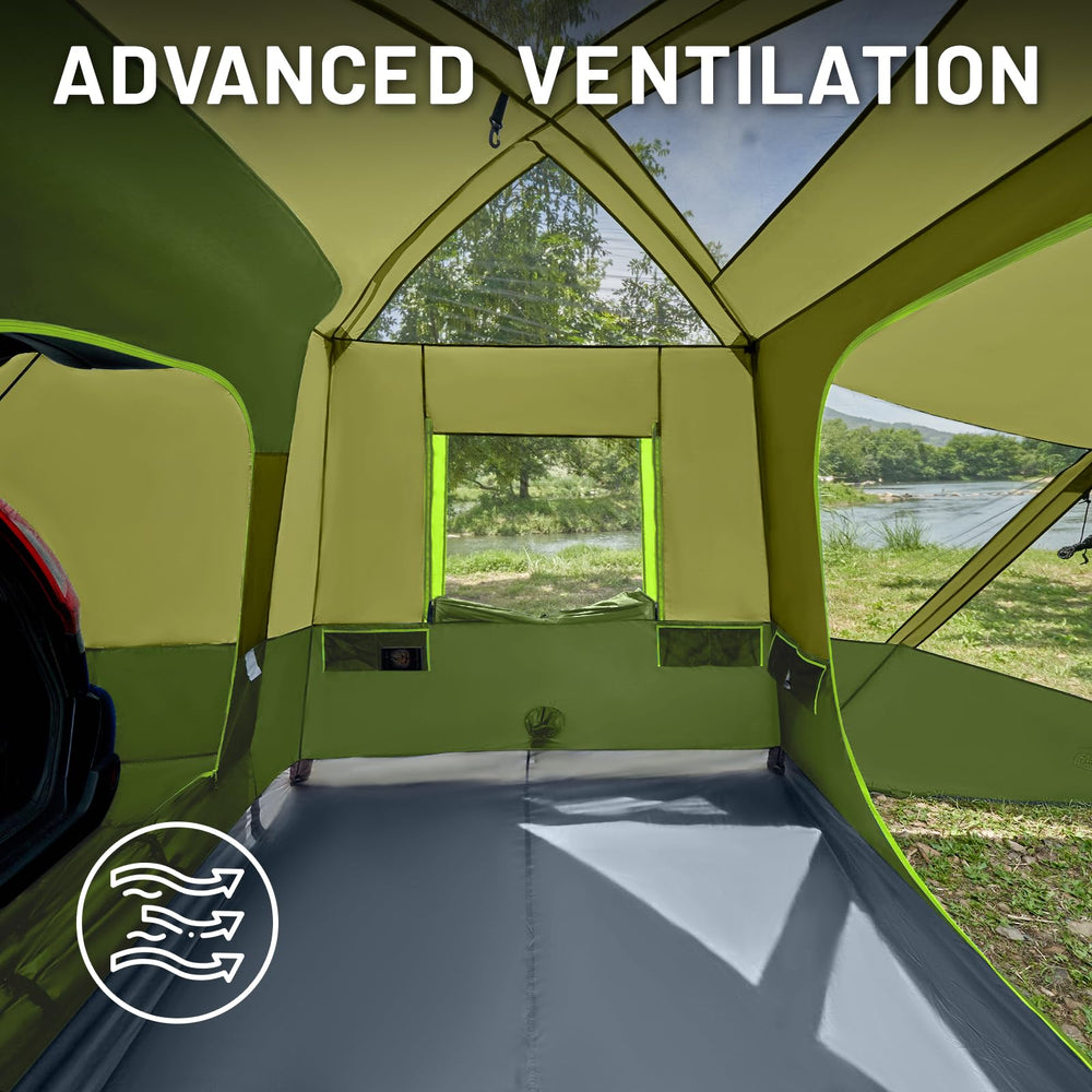 Timber Ridge SUV tent fits SUVs, minivans, and trucks for versatile camping.