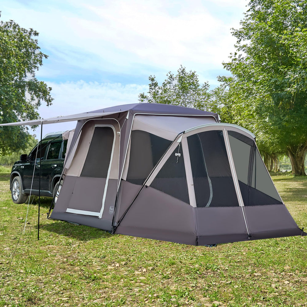 Timber Ridge SUV tent can stand alone for flexible camping