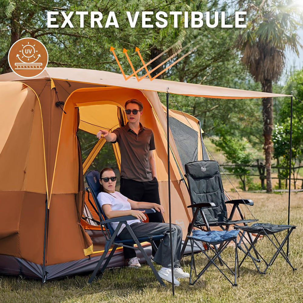 Timber Ridge SUV Tent vehicle connection for quick access in rain.