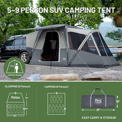 TIMBER RIDGE SUV Tent versatile use fits multiple vehicles and standalone camping.