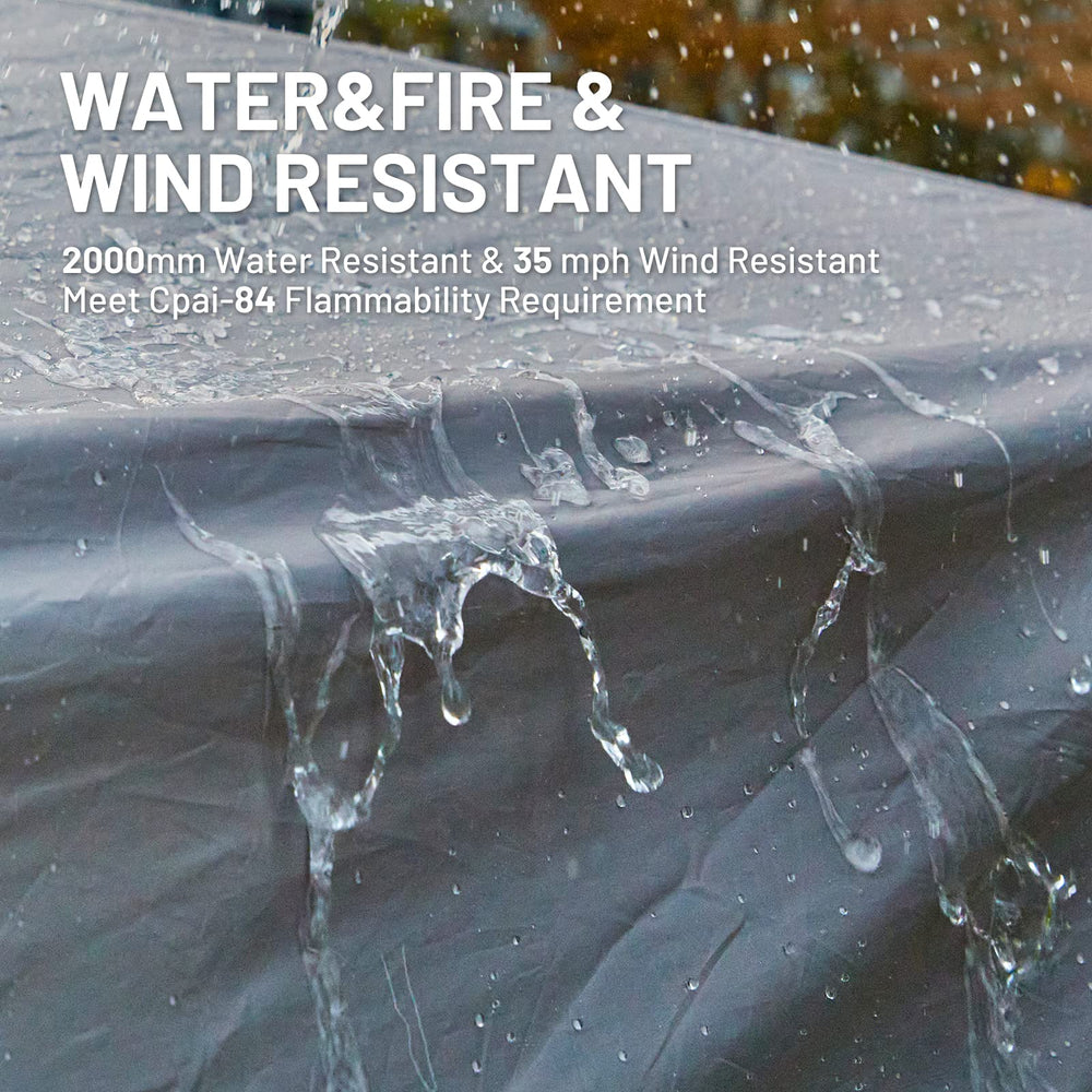 TIMBER RIDGE SUV Tent PU2000 coating protects against rain and wind.