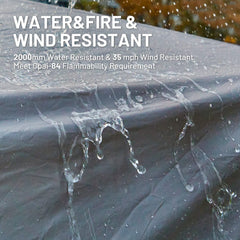 TIMBER RIDGE SUV Tent PU2000 coating protects against rain and wind.
