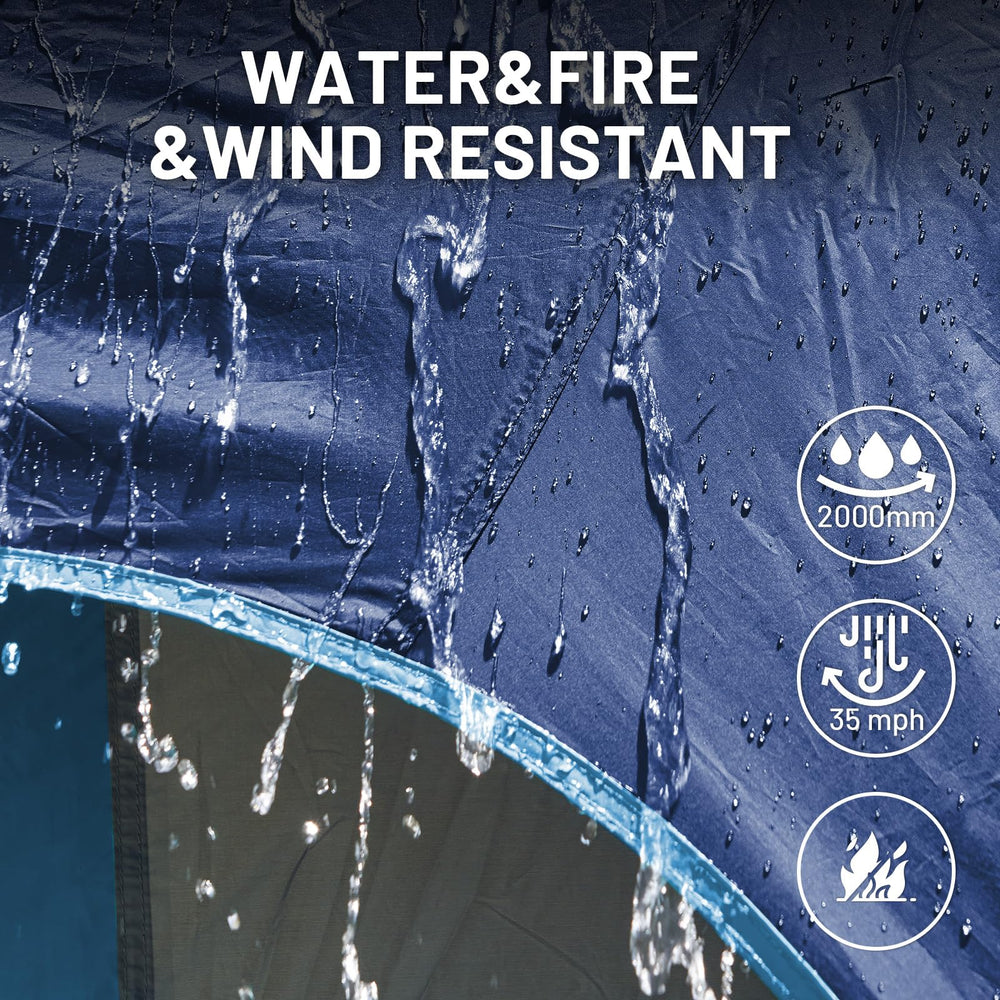 TIMBER RIDGE SUV tent weather-resistant fabric shields against rain
