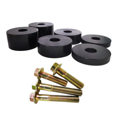 Timilge front-seat spacer kit installed on a vehicle showing a stable seating height