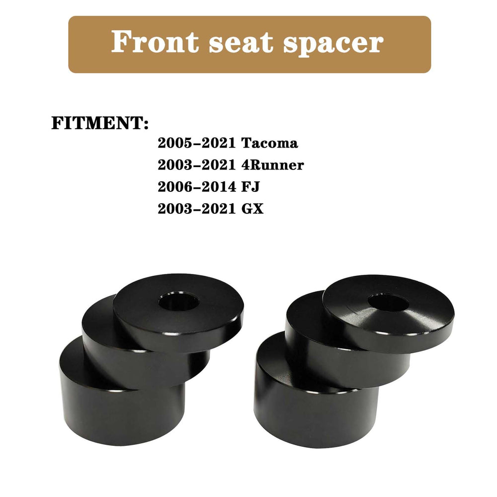 Timilge seat spacer in action showing height flexibility