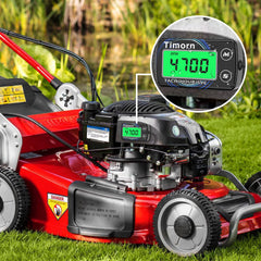 Timorn waterproof IP67 tachometer demonstrates rugged use in wet environments.