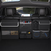 Timoxi back seat trunk organizer in full-size view keeps the trunk tidy and organized.