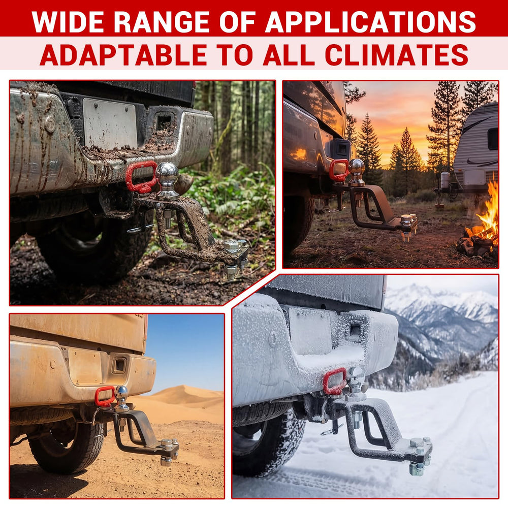 Timtin wide compatibility with standard ATV/UTV mounting plates.