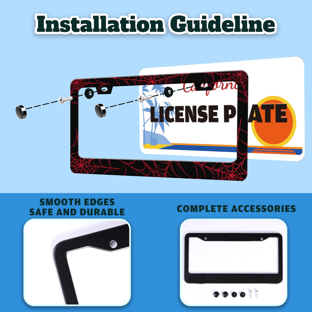TINALUIN frame internal clip fixes license plate securely and protects paint