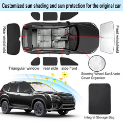 TINGLU Forester right rear side window shade enhances privacy while parked