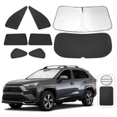 TINGLU RAV4 front windshield sun shade reduces glare and keeps cabin cooler.