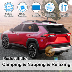 TINGLU RAV4 privacy shades ideal for camping and relaxed downtime.