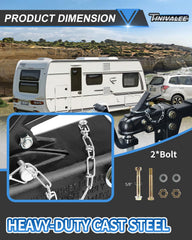 Tinivalee channel-mount on vertical brackets supports precise mounting.