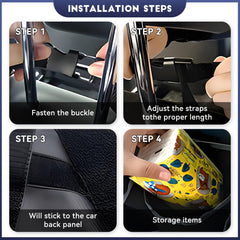 Collapsible car trunk organizer frees space when not in use