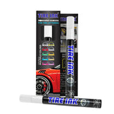 Tire Ink color tire paint pen white cap close-up for precise wheel lettering