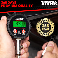 TireTek ANSI B40.1 accuracy provides reliable tire readings.
