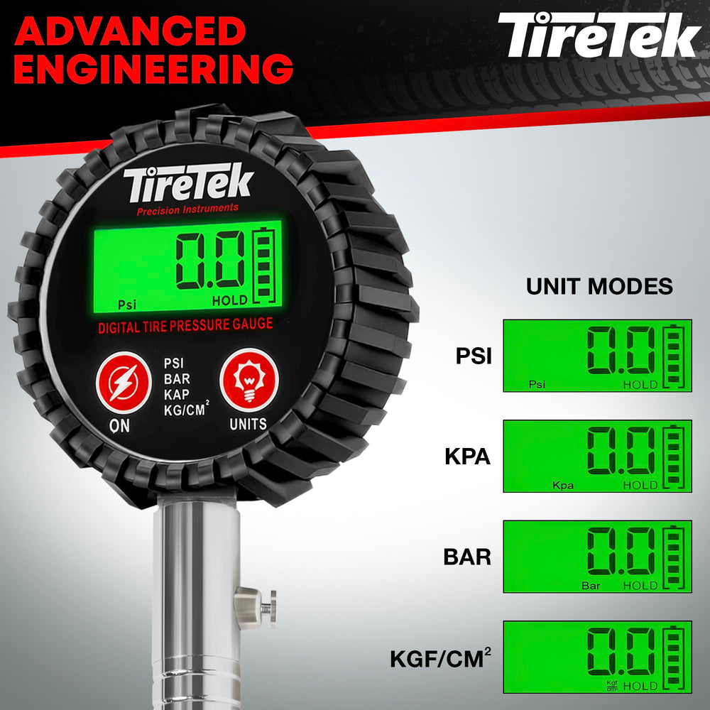 TireTek reinforced rubber hose protects against drops and wear.