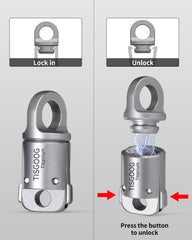 TISGOOG keychain magnet in action with secure detachment