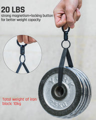 TISUR Black carabiner clip keeps keys secure and portable.