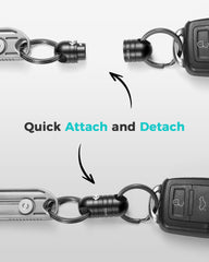 TISUR detachable keychain rings organize keys on the go.