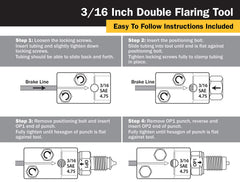 Titan 51535 compact design fits tight spaces for on-vehicle brake line work.
