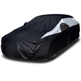 Titan Jet Black Poly 210T car cover waterproof protection for sedans.
