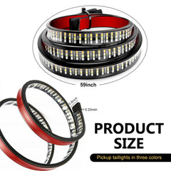 Titgoes Pack-1 triple-row LED bar front view shows bright signals