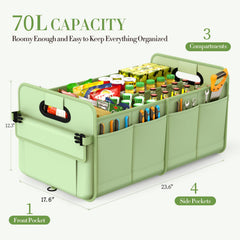 adjustable compartments in titiyiof organizer adapt for groceries, tools, or toys