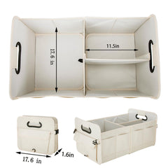 titiyiof trunk organizer flat-fold storage saves space when not in use.