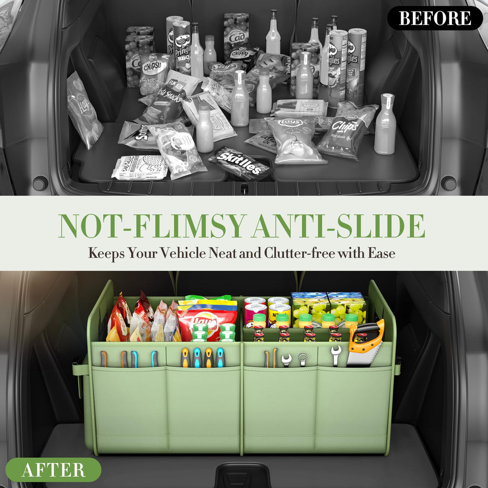 two straps secure titiyiof trunk organizer in place for safe driving