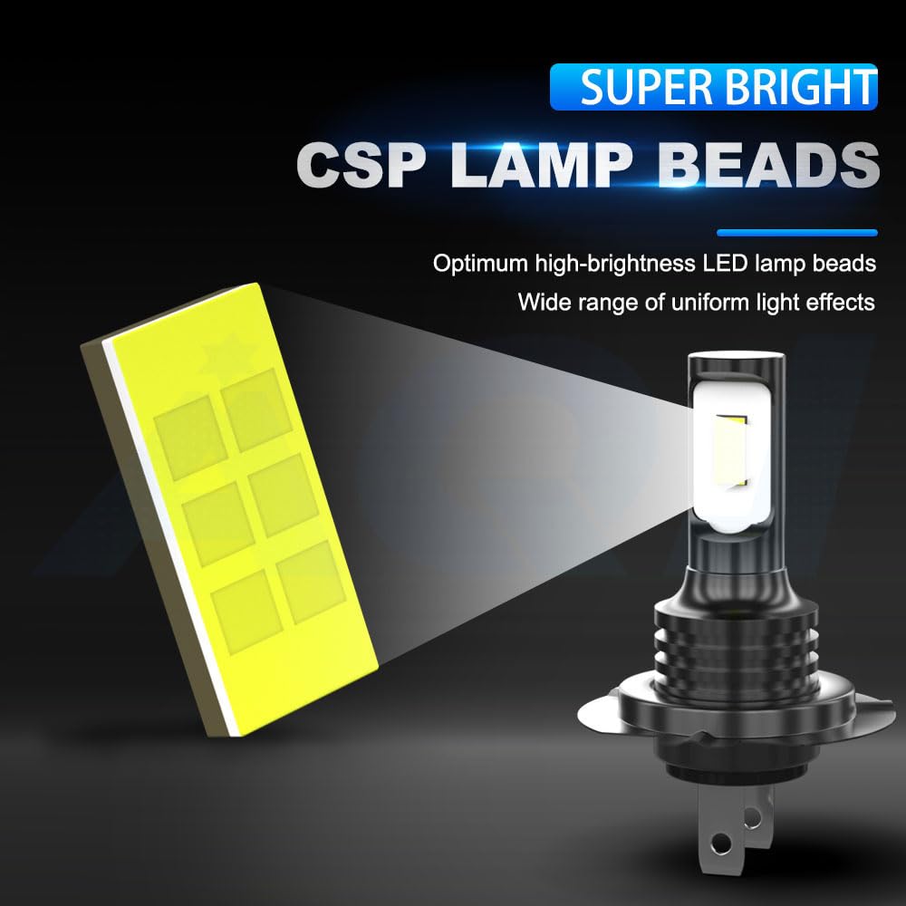 TJJTGBR 6500K beam offers clear visibility for nighttime riding.