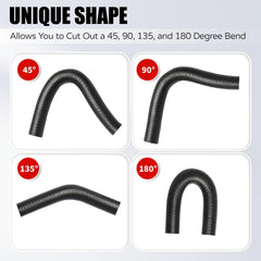 TKKEUEP universal fuel line connector suitable for marine and RV fuel systems
