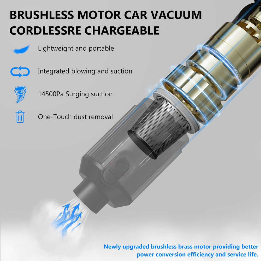 Tkkich compact portable design fits car, home, and office cleaning tasks.