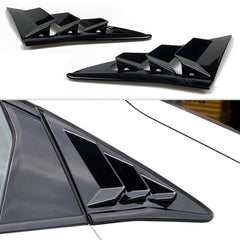 TKREENO rear side window louvers on Honda Civic Hatchback add sleek luxury and customization.