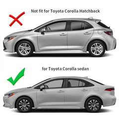 TKREENO rear air vent louvers complement Corolla sedan with subtle luxury and privacy