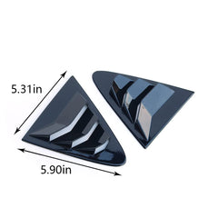 TKREENO 2pcs rear window louvers install easily for a clean, refined look
