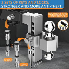 Tlvuvmo universal 2-inch receiver compatibility supports boats campers and more