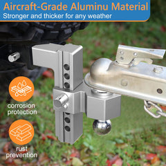 Tlvuvmo anti-theft pin locks secure the hitch and accessories