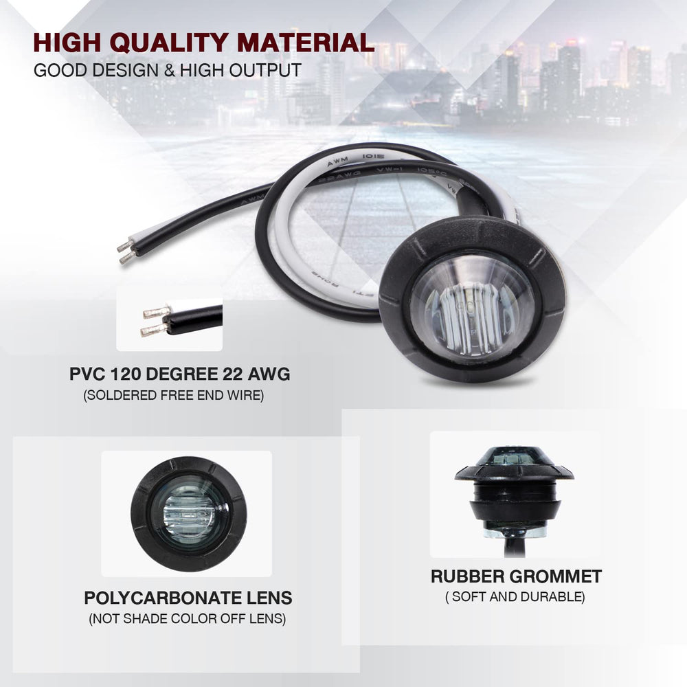TMH 60 lumen marker light delivers clear signaling for front and rear use