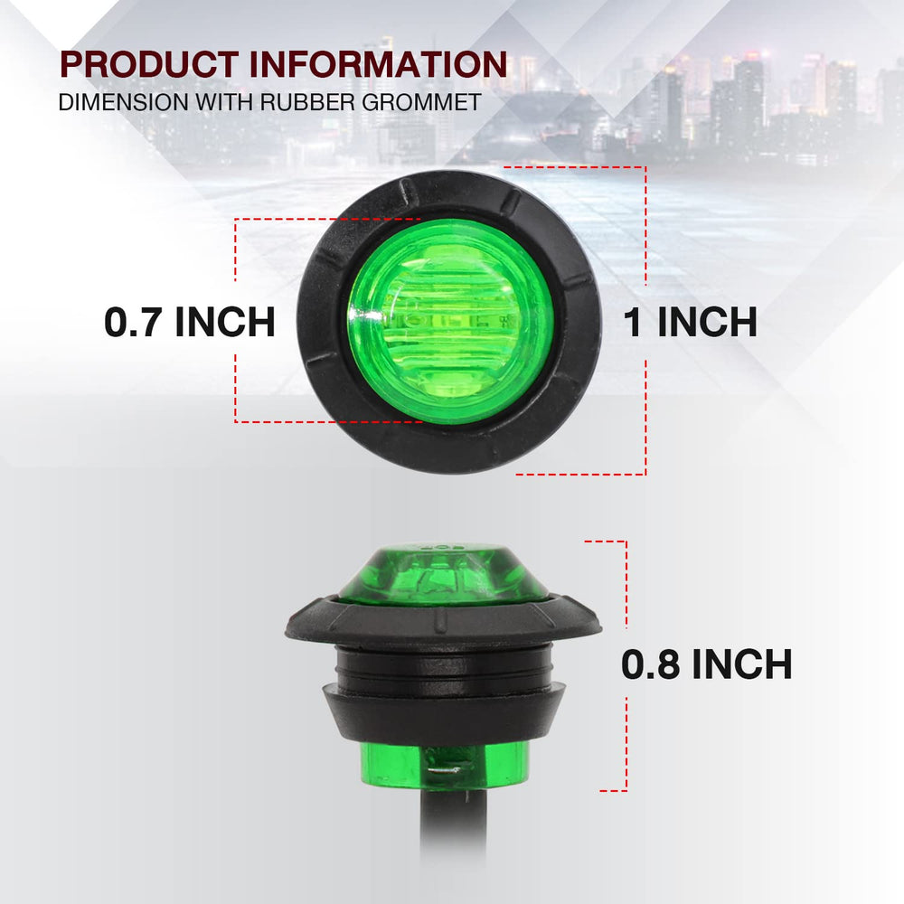 TMH 60 lumen compact round LED marker light with bright output.