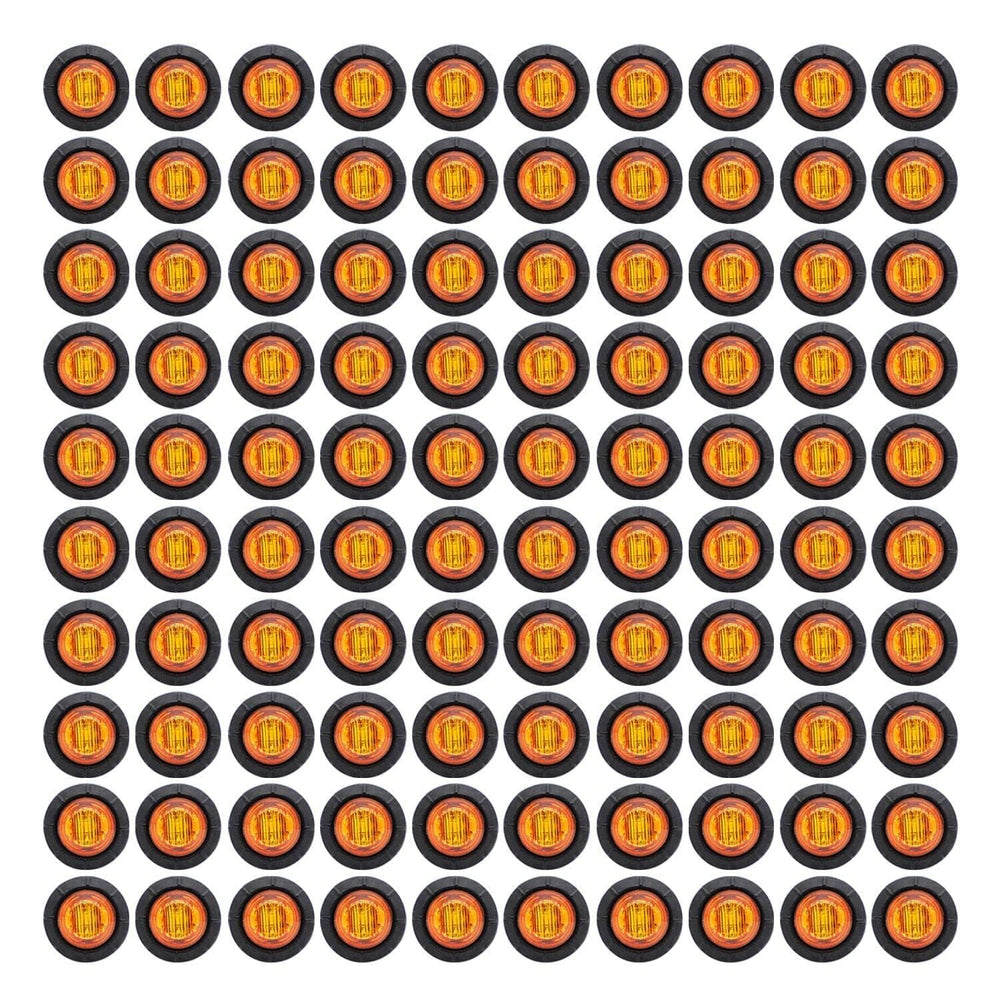 TMH amber LED clearance light 3/4 inch enhances trailer visibility and safety.