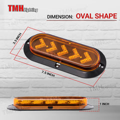 TMH amber LED tail light doubles as brake indicator for trucks