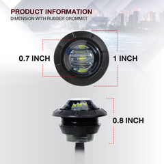 TMH bullet-marker-light-waterproof 12V provides durable visibility for trailers in any weather.