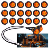 TMH amber LED clearance light front view for trailers and trucks